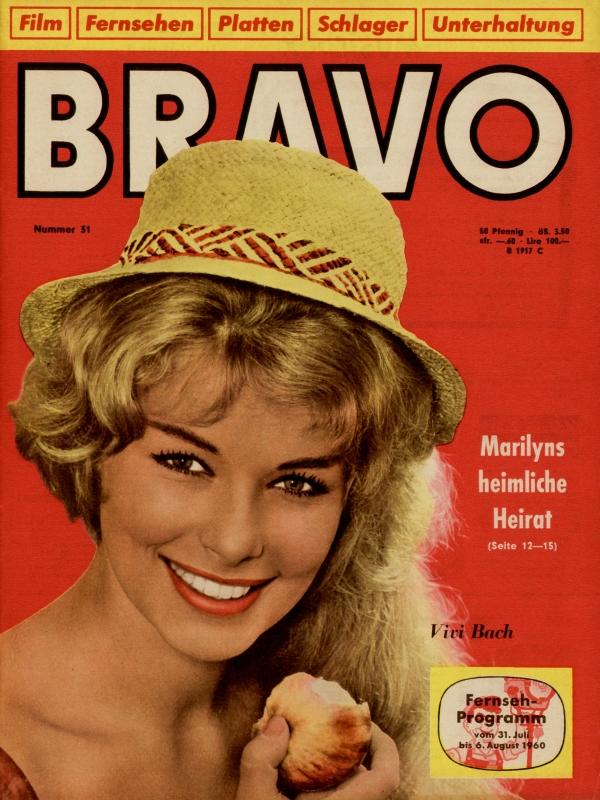 BRAVO Nr. 31 vom 26 juillet 1960 – Titelseite: Vivi Bach