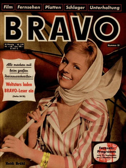 BRAVO Magazin - Alle Ausgaben von 1960 Nr. 39