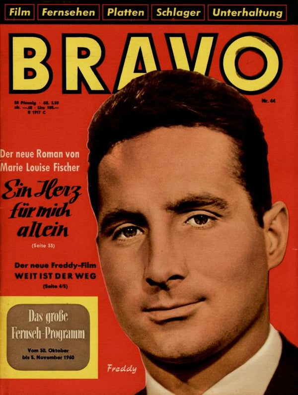BRAVO Nr. 44 vom 25 octobre 1960 – Titelseite: Freddy Quinn