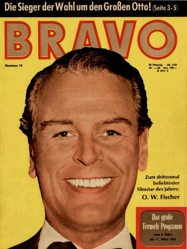 BRAVO Nr. 10 vom 28.02.1961 – Titelseite: O.W. Fischer