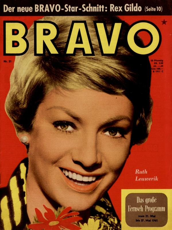 BRAVO Nr. 21 vom 16.05.1961 – Titelseite: Ruth Leuwerik