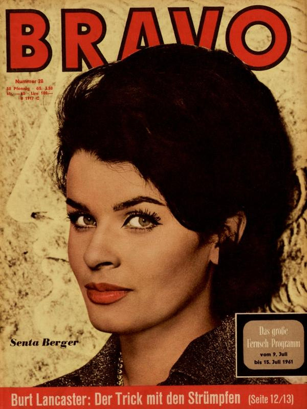 BRAVO Nr. 28 vom 4 juillet 1961 – Titelseite: Senta Berger