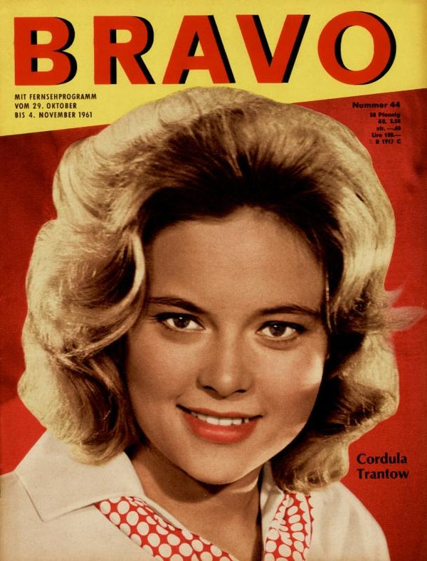 BRAVO Nr. 44 vom 24 octobre 1961 – Titelseite: Cordula Trantow