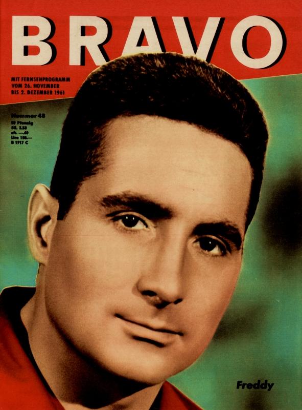 BRAVO Nr. 48 vom 21 novembre 1961 – Titelseite: Freddy Quinn