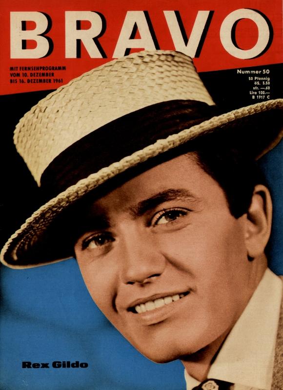 BRAVO Nr. 50 vom 5 décembre 1961 – Titelseite: Rex Gildo