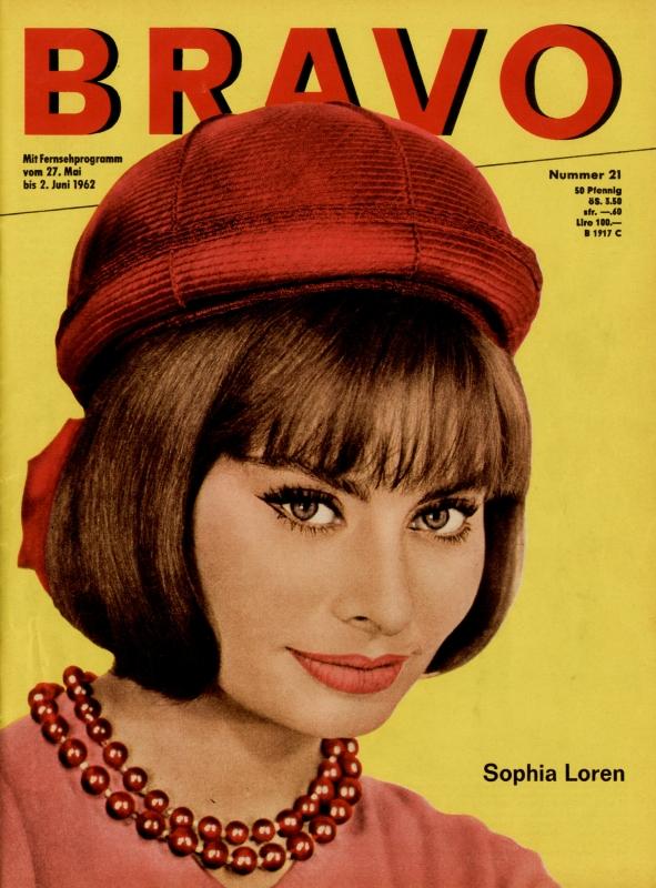 BRAVO Nr. 21 vom 22 mai 1962 – Titelseite: Sophia Loren