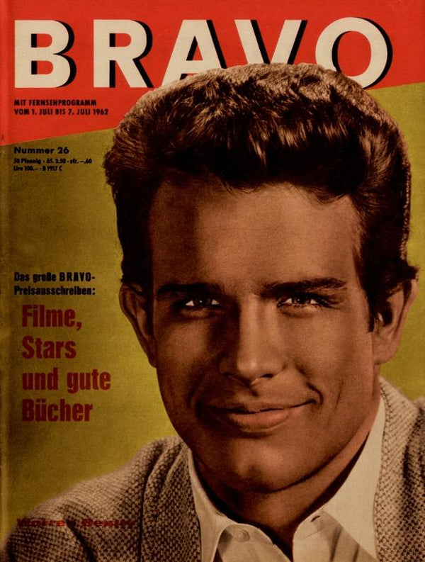 BRAVO Nr. 26 vom June 26, 1962 – Titelseite: Warren Beatty