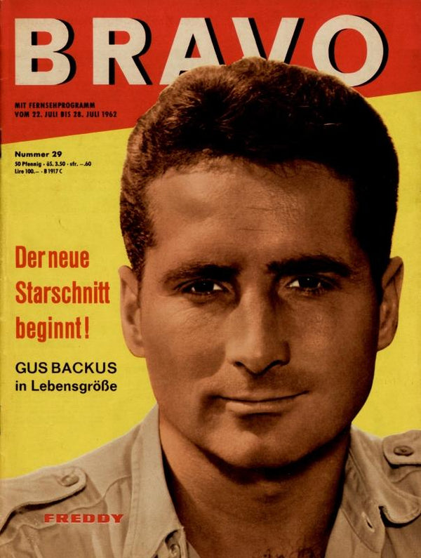 BRAVO Nr. 29 vom 17 juillet 1962 – Titelseite: Freddy Quinn