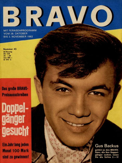 BRAVO Magazin - Alle Ausgaben von 1962 Nr. 43