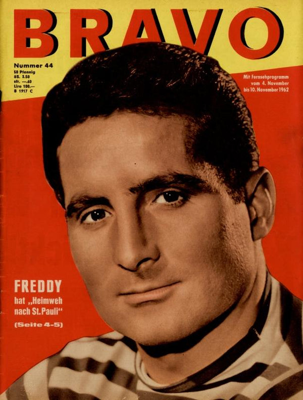 BRAVO Nr. 44 vom 30 octobre 1962 – Titelseite: Freddy Quinn
