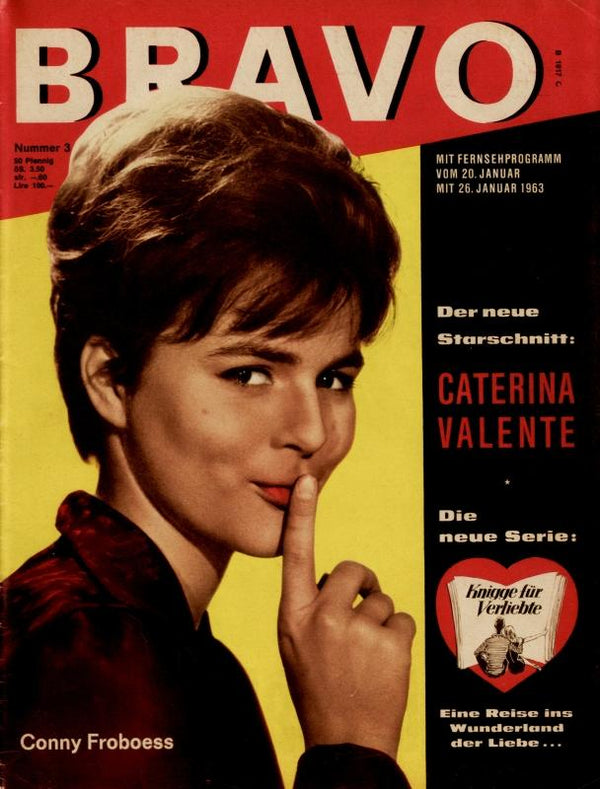 BRAVO Nr. 3 vom January 15, 1963 – Titelseite: Cornelia Froboess