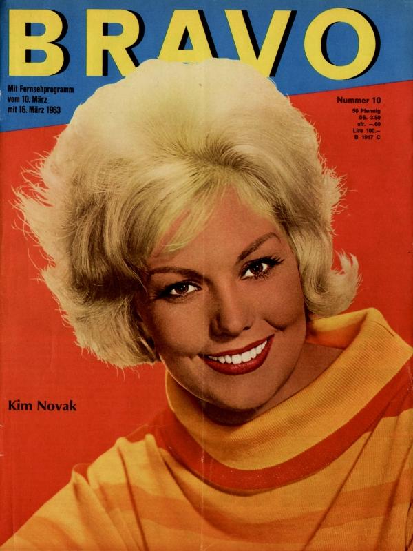 BRAVO Nr. 10 vom 5 mars 1963 – Titelseite: Kim Novak