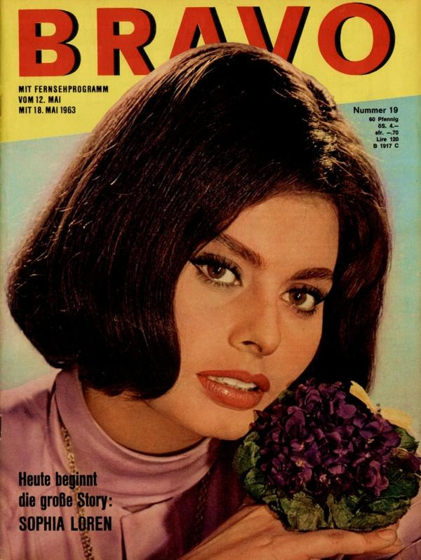 BRAVO Nr. 19 vom 7 mai 1963 – Titelseite: Sophia Loren