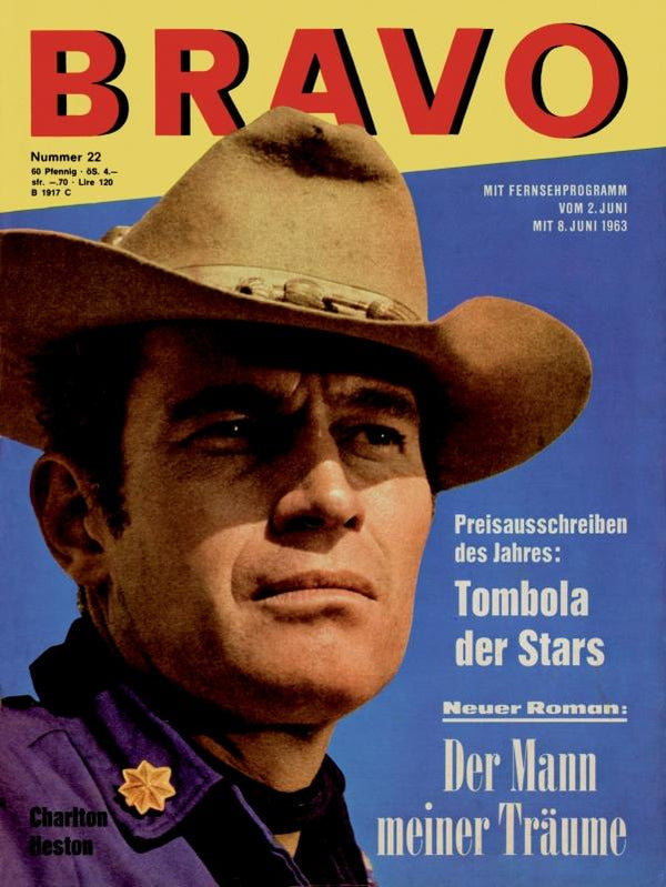 BRAVO Nr. 22 vom 28 mai 1963 – Titelseite: Charlton Heston