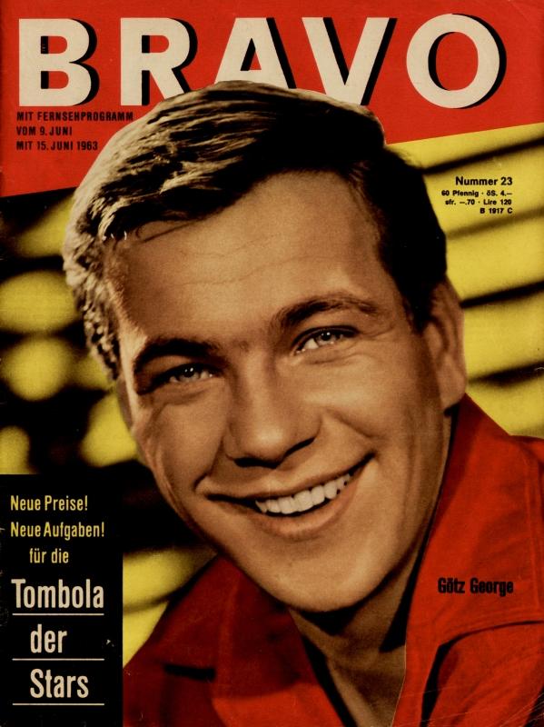 BRAVO Nr. 23 vom 04.06.1963 – Titelseite: Götz George