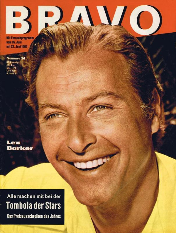 BRAVO Nr. 24 vom 11 juin 1963 – Titelseite: Lex Barker