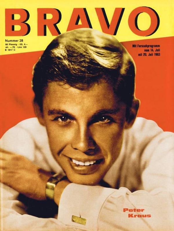 BRAVO Nr. 28 vom 9 juillet 1963 – Titelseite: Peter Kraus