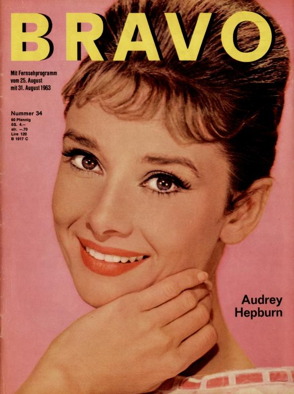 BRAVO Nr. 34 vom 20 août 1963 – Titelseite: Audrey Hepburn