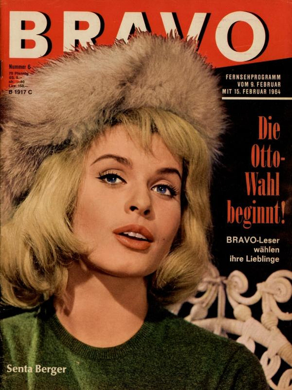 BRAVO Nr. 6 vom 4 février 1964 – Titelseite: Senta Berger