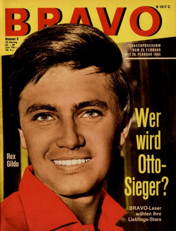 BRAVO Nr. 8 vom 18 février 1964 – Titelseite: Rex Gildo