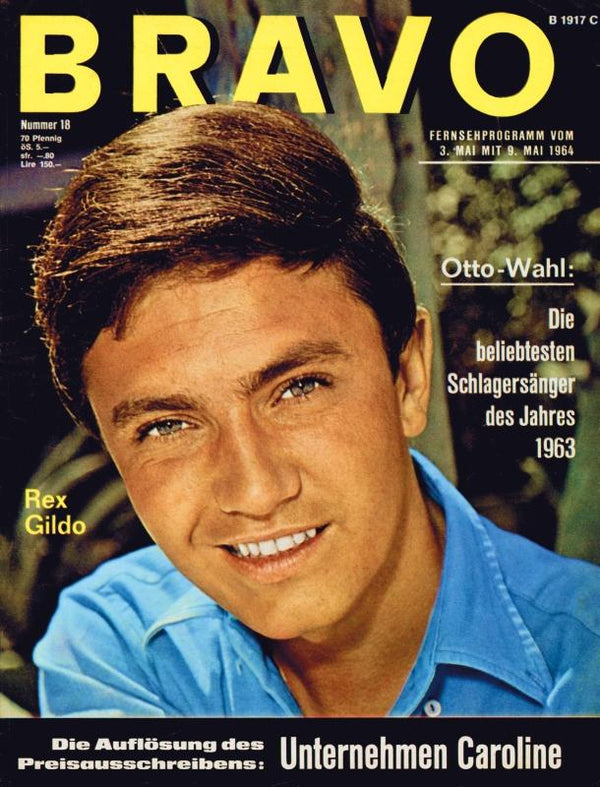 BRAVO Nr. 18 vom 28 avril 1964 – Titelseite: Rex Gildo