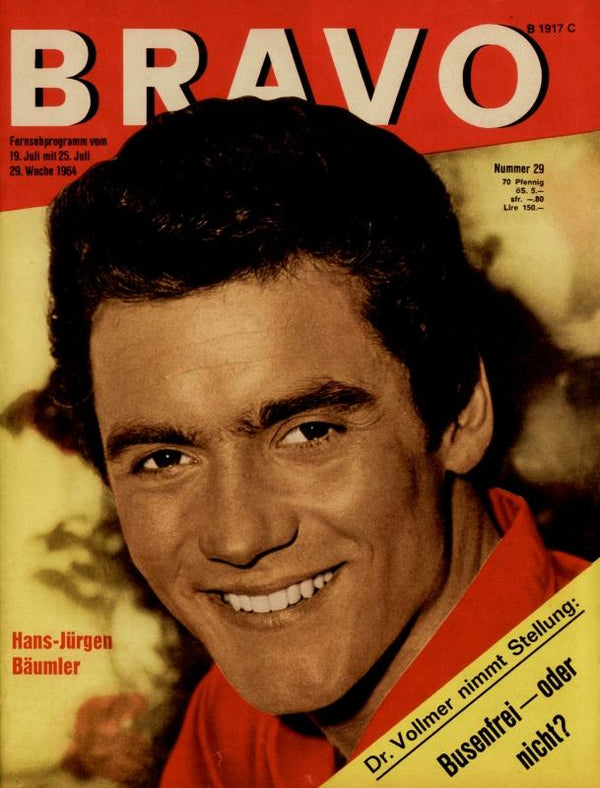 BRAVO Nr. 29 vom 14 juillet 1964 – Titelseite: Hans-Jürgen Bäumler