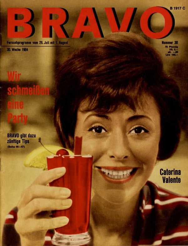 BRAVO Nr. 30 vom July 21, 1964 – Titelseite: Caterina Valente