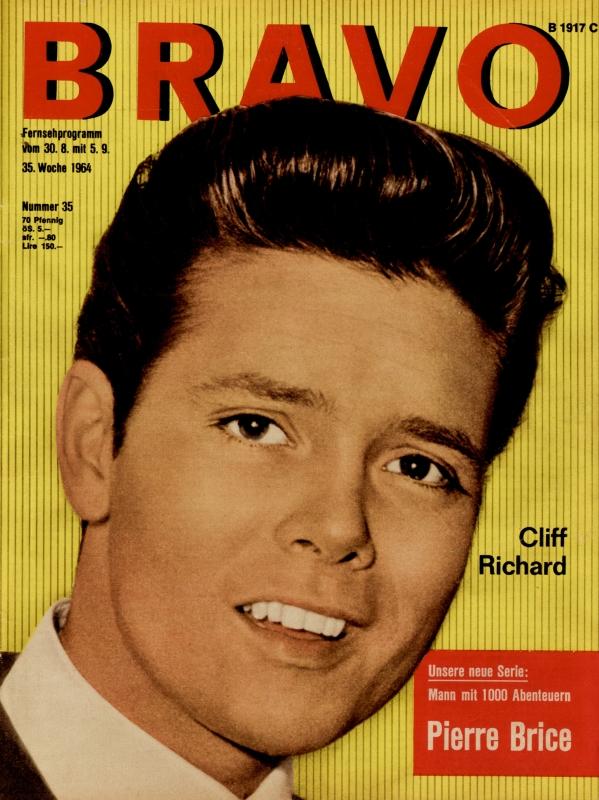 BRAVO Nr. 35 vom 25 août 1964 – Titelseite: Cliff Richard