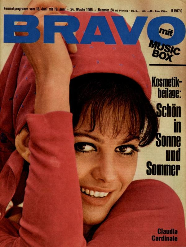 BRAVO Nr. 24 vom 8 juin 1965 – Titelseite: Claudia Cardinale