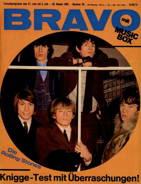 BRAVO Nr. 26 vom 22 juin 1965 – Titelseite: Les Rolling Stones