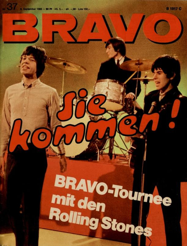 BRAVO Nr. 37 vom 06.09.1965 – Titelseite: Les Rolling Stones