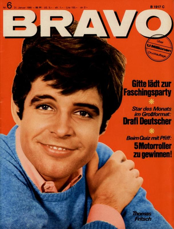 BRAVO Nr. 6 vom 31.01.1966 – Titelseite: Thomas Fritsch