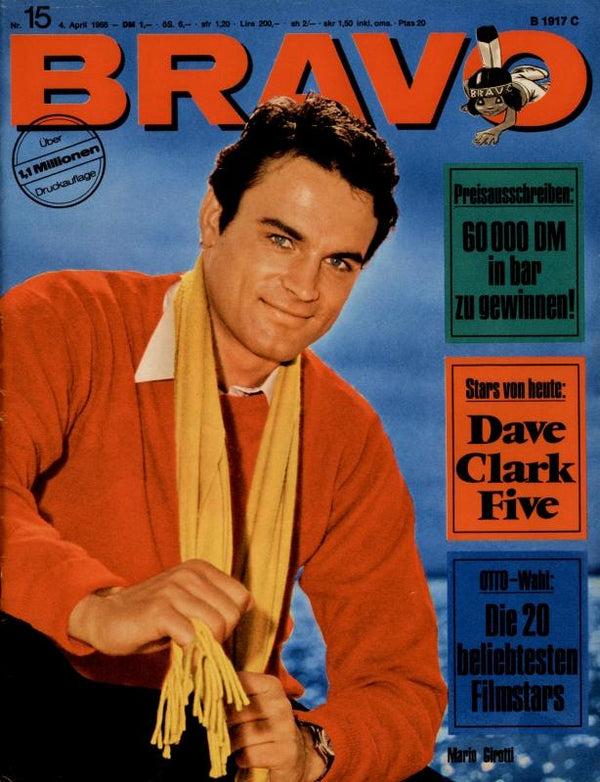 BRAVO Nr. 15 vom 04.04.1966 – Titelseite: Mario Girotti