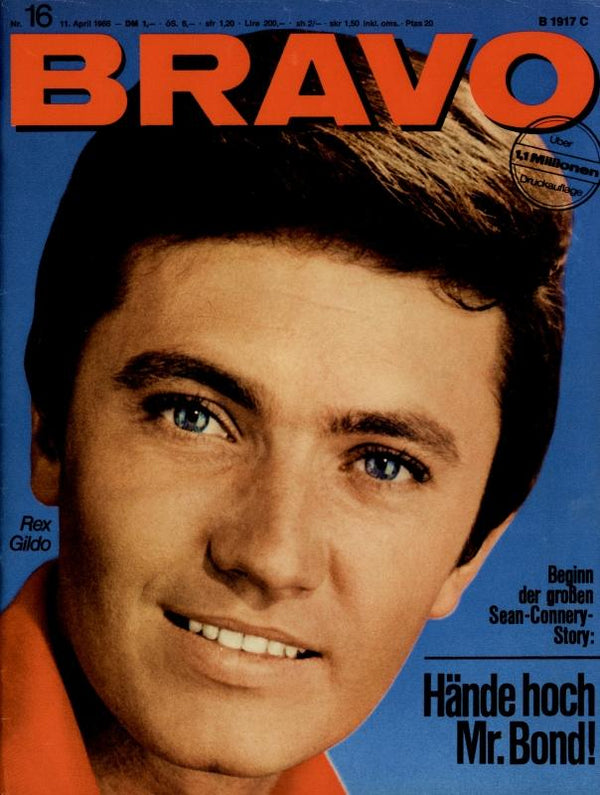 BRAVO Nr. 16 vom 11 avril 1966 – Titelseite: Rex Gildo