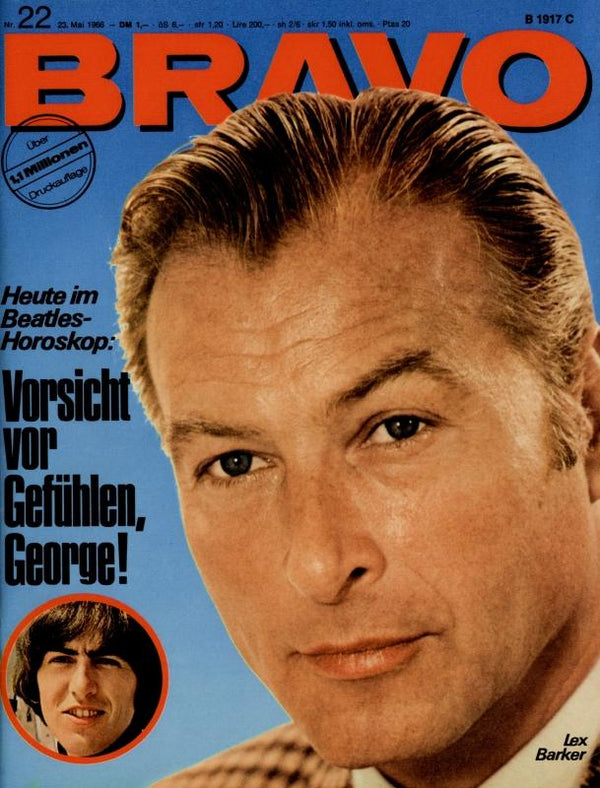 BRAVO Nr. 22 vom 23 mai 1966 – Titelseite: Lex Barker
