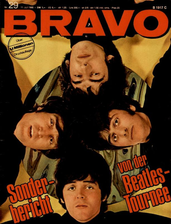 BRAVO Nr. 29 vom 11.07.1966 – Titelseite: The Beatles