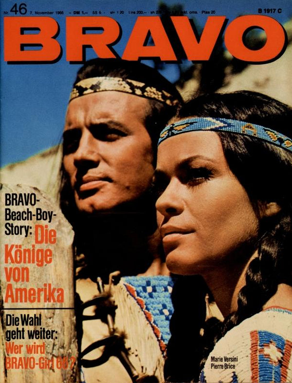 BRAVO Nr. 46 vom 7 novembre 1966 – Titelseite: Pierre Brice, Marie Versini