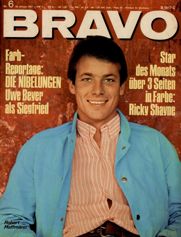 BRAVO Magazin - Alle Ausgaben von 1967 Nr. 06