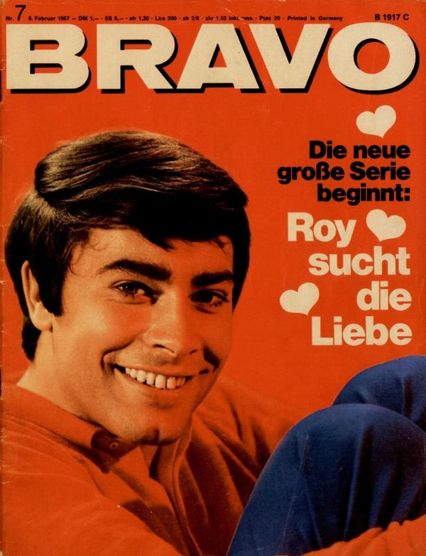 BRAVO Nr. 7 vom 06.02.1967 – Titelseite: Roy Black