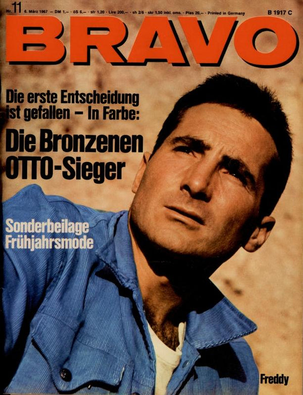 BRAVO Nr. 11 vom 6 mars 1967 – Titelseite: Freddy Quinn