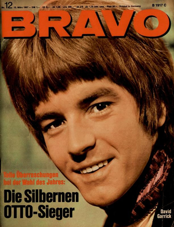 BRAVO Nr. 12 vom 13 mars 1967 – Titelseite: David Garrick