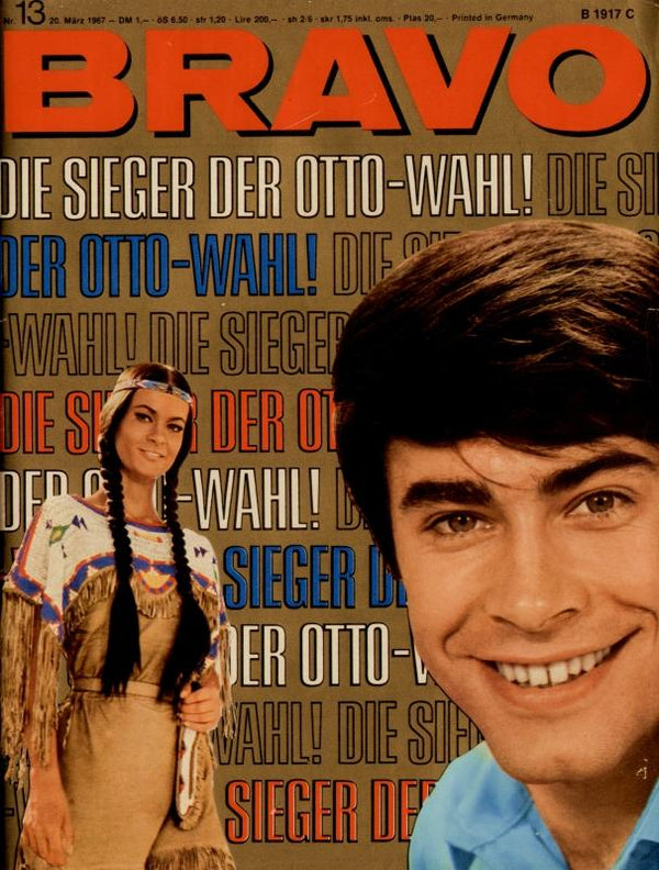 BRAVO Nr. 13 vom 20 mars 1967 – Titelseite: Marie Versini, Roy Black
