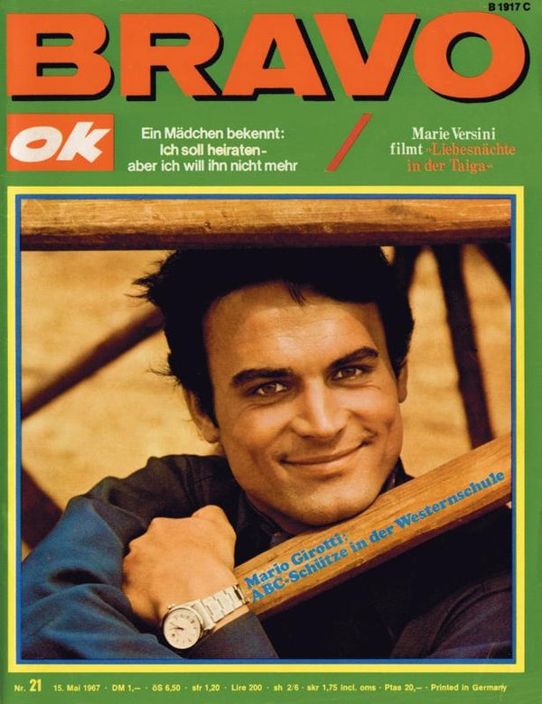 BRAVO Nr. 21 vom 15.05.1967 – Titelseite: Mario Girotti
