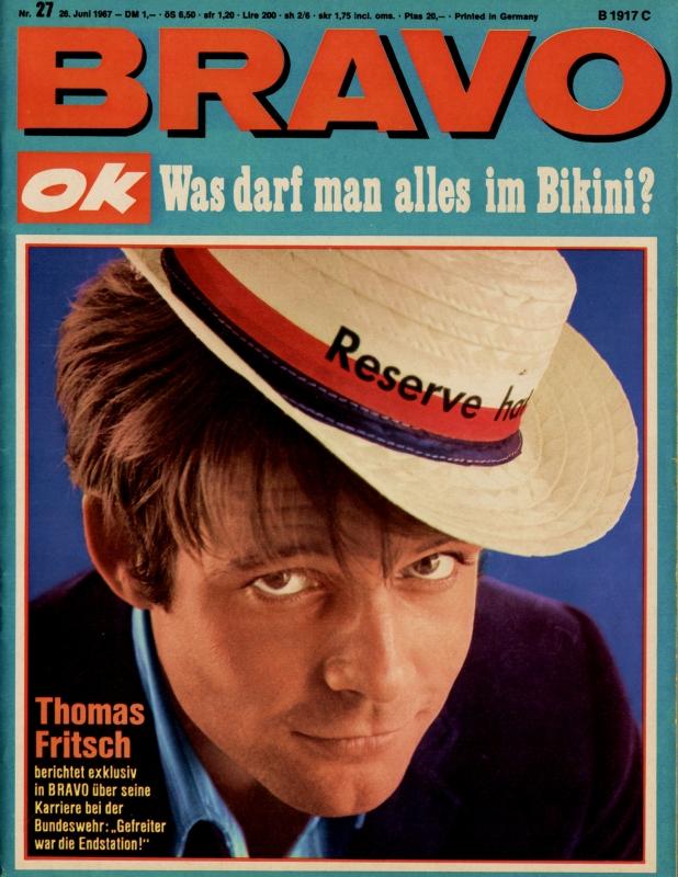 BRAVO Magazin - Alle Ausgaben von 1967 Nr. 27