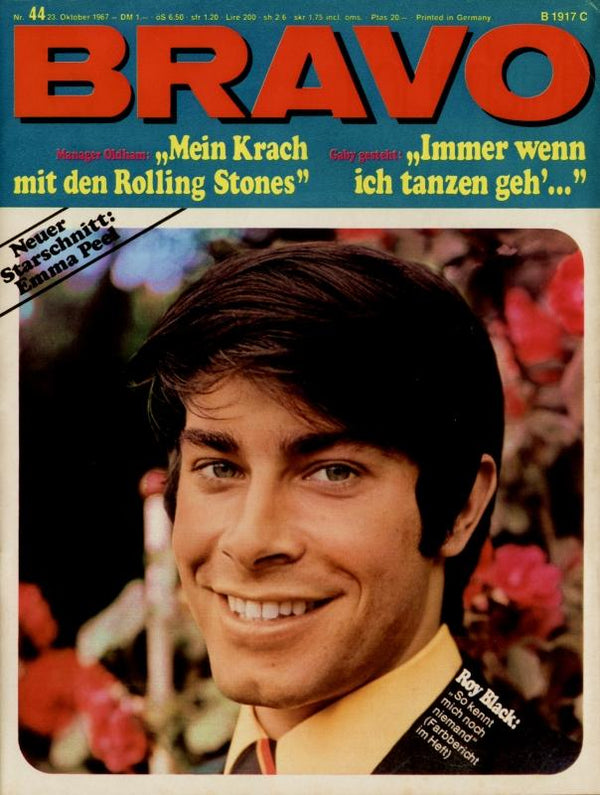BRAVO Nr. 44 vom 23.10.1967 – Titelseite: Roy Black