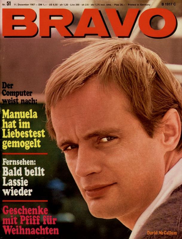 BRAVO Nr. 51 vom 11.12.1967 – Titelseite: David McCallum