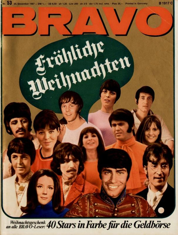 BRAVO Nr. 53 vom 25 décembre 1967 – Titelseite: Différentes étoiles