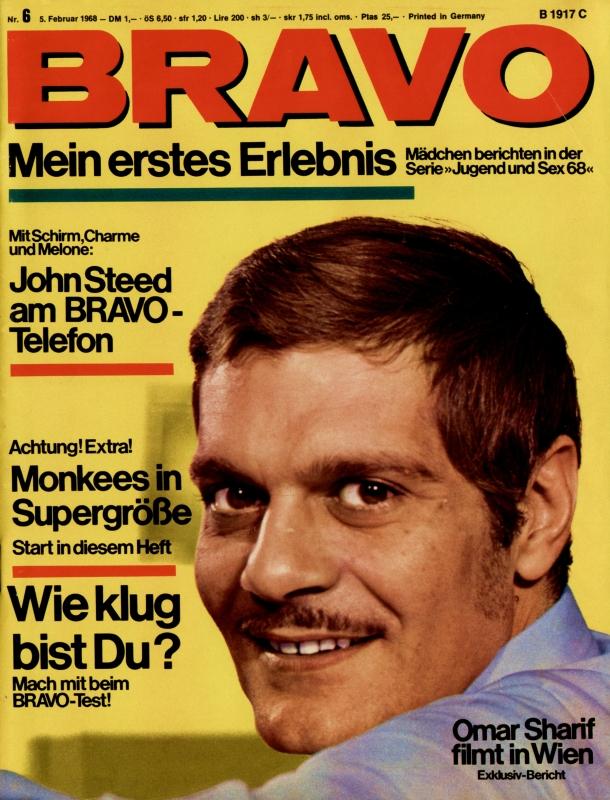 BRAVO Magazin - Alle Ausgaben von 1968 Nr. 06