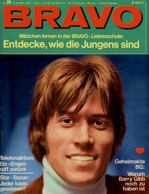 BRAVO Nr. 29 vom 15.07.1968 – Titelseite: Barry Gibb