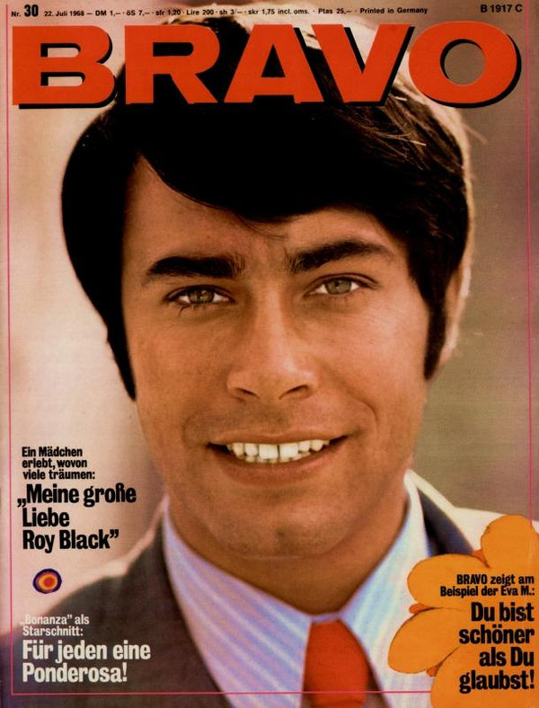 BRAVO Nr. 30 vom 22.07.1968 – Titelseite: Roy Black